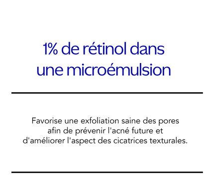 1% de r&eacute;tinol dans une micro&eacute;mulsion