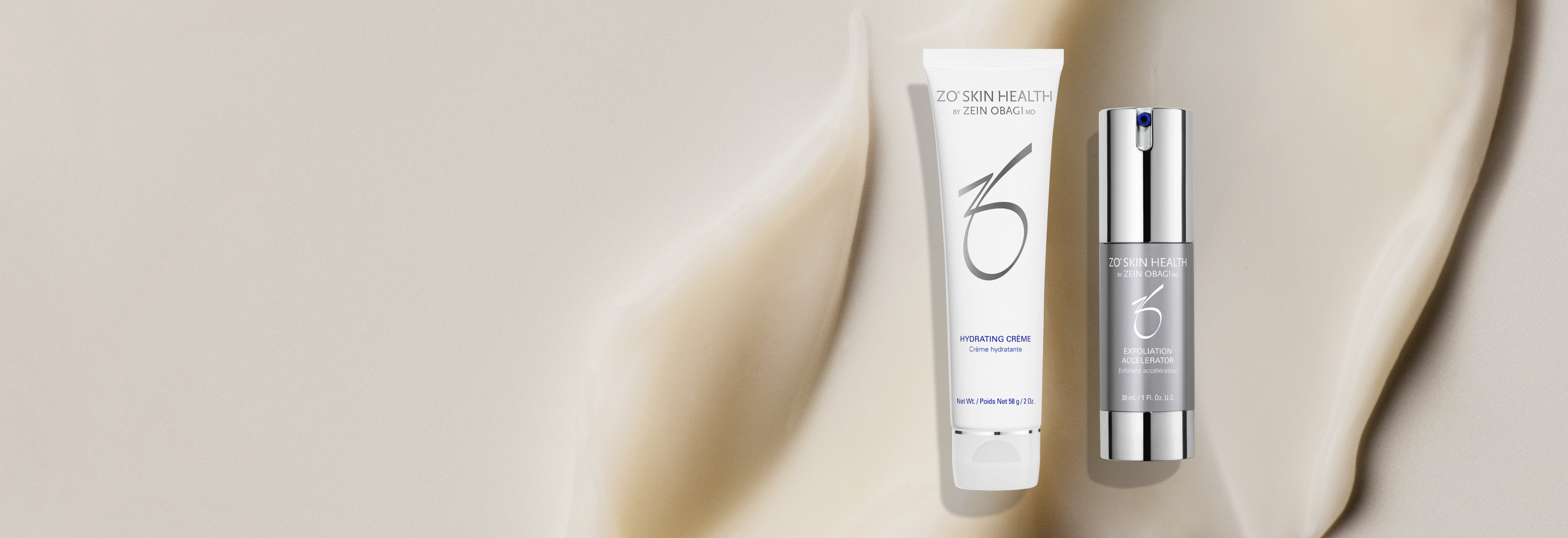 Exfoliation Accelerator (30 mL) and Hydrating Cr&egrave;me (2 Fl. Oz.)